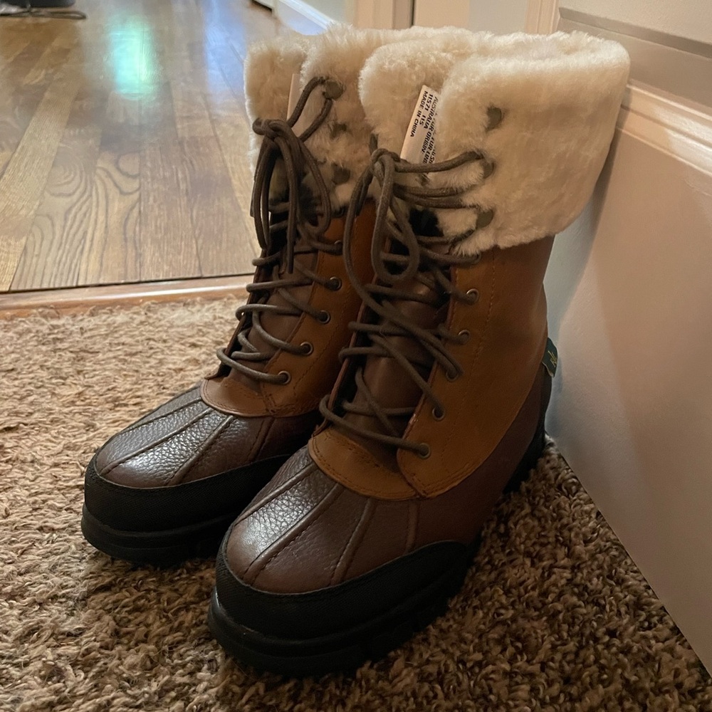 Ralph Lauren Women's Brown Winter Boots